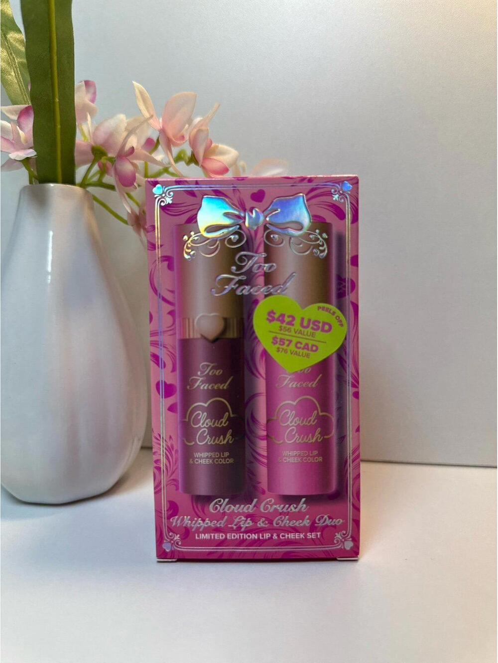 Too Faced Cloud Crush Whipped Lip & Cheek Duo Makeup Gift Set
